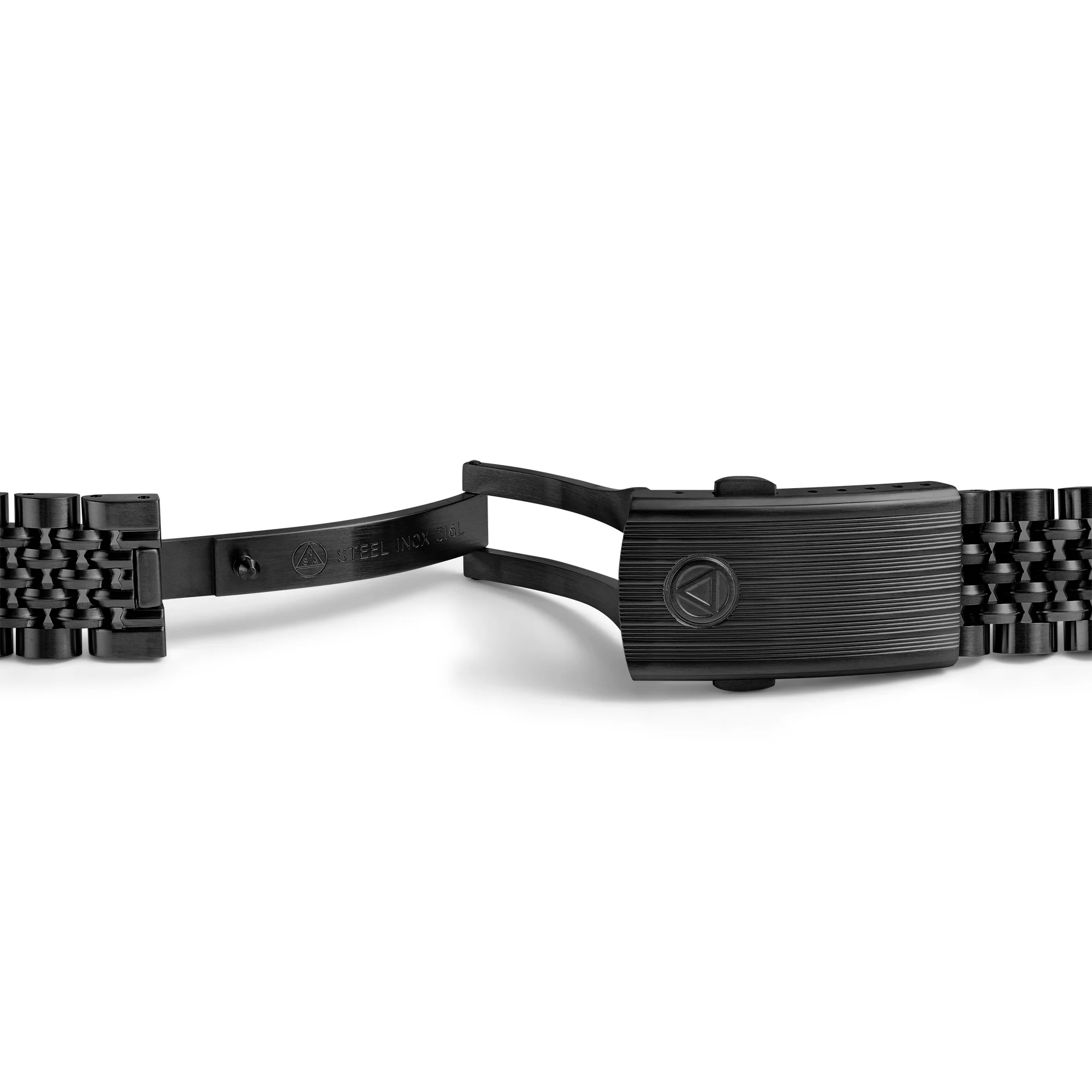 Black PVD Beads of Rice Bracelet Steel - NSA - 844 - Image 5