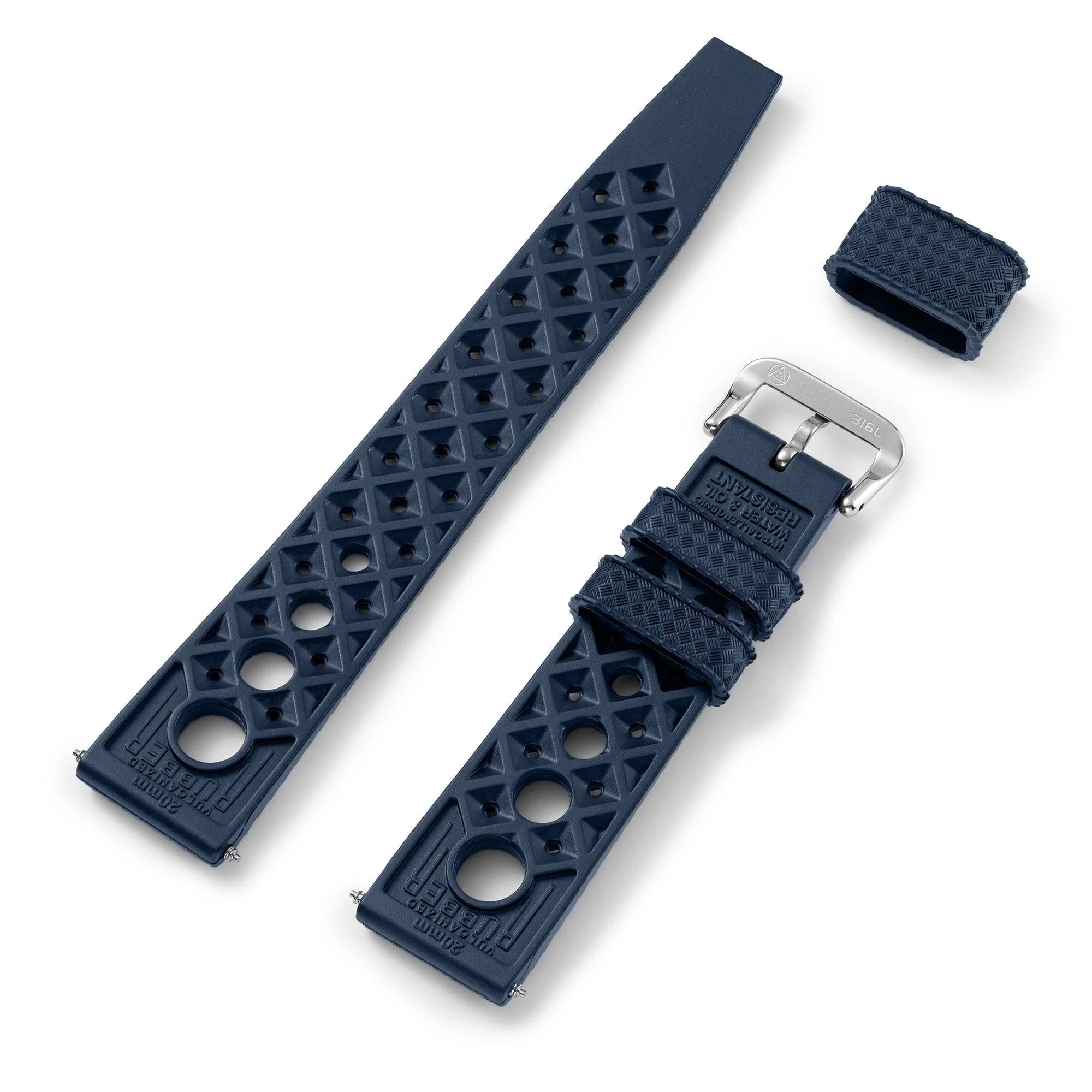 Blue "Rally" Tropic Rubber Strap - NSA - Image 3