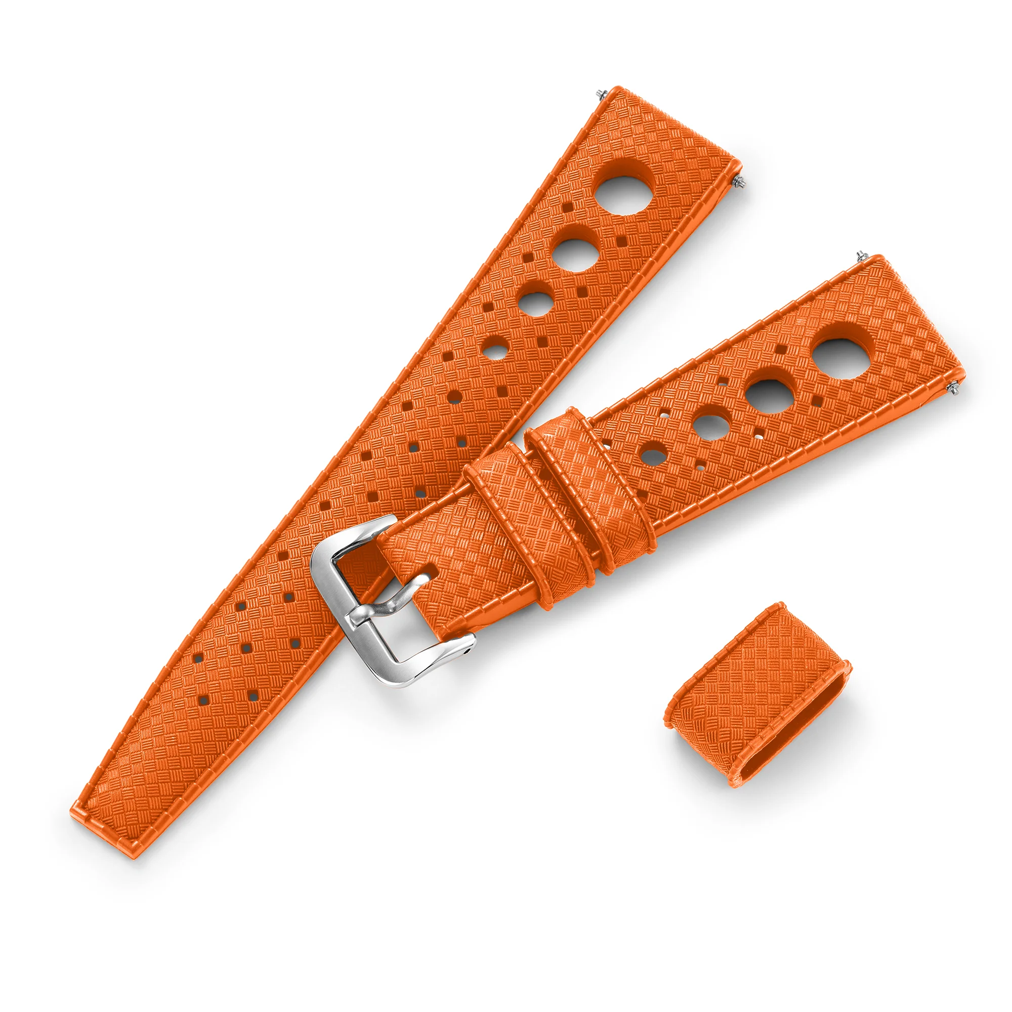 Orange "Rally" Tropic Rubber Strap - NSA - Image 5
