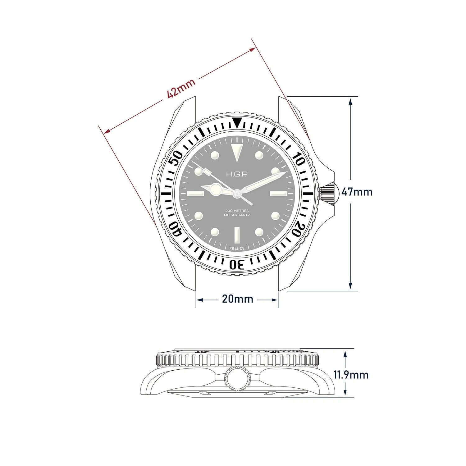 Diver 200M Mecaquartz Diving Watch - Image 10