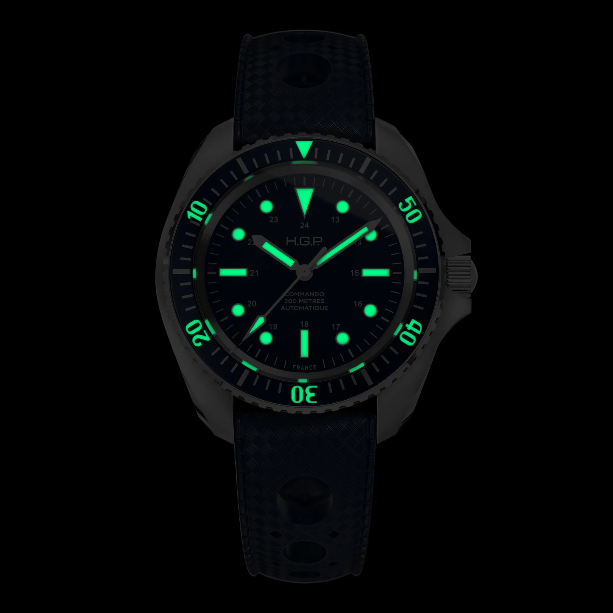 Diver 200M Automatic Commando Diving Watch - Blue - Image 3