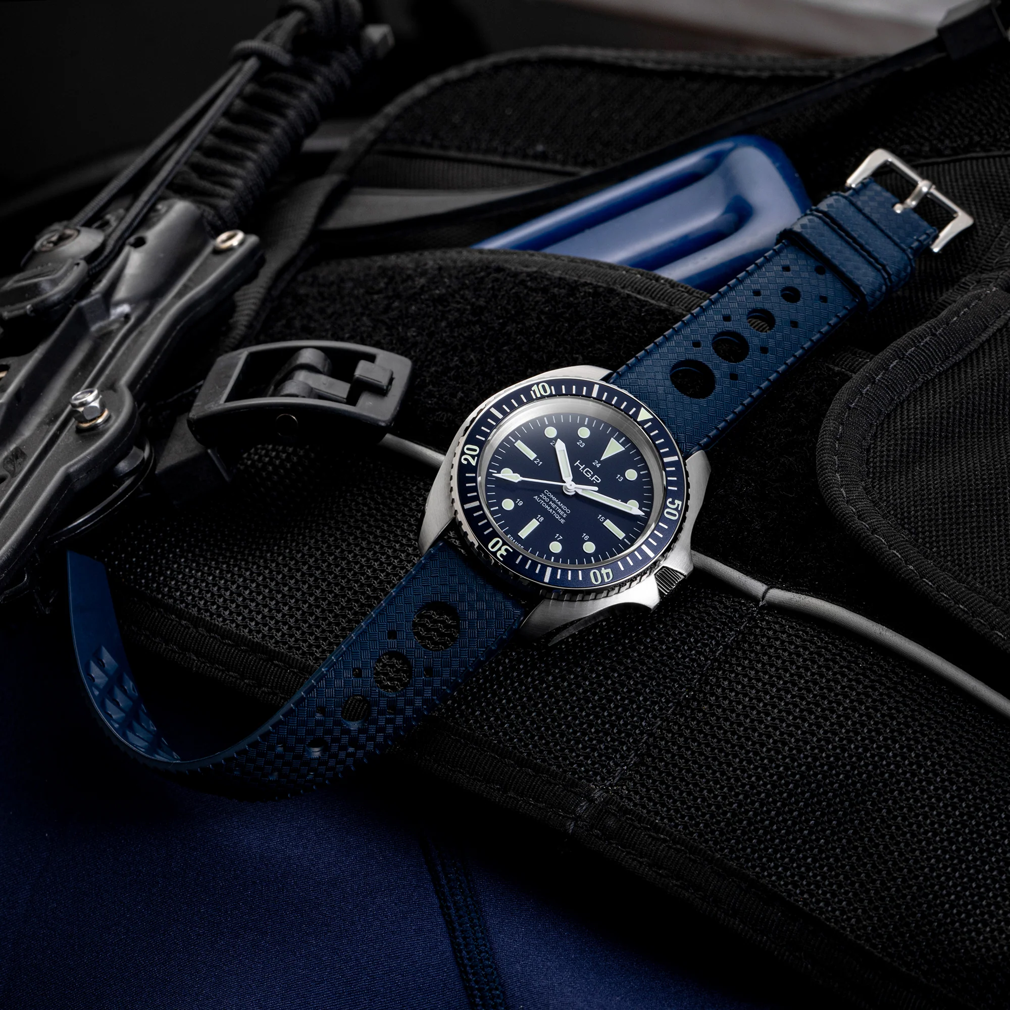 Diver 200M Automatic Commando Diving Watch - Blue - Image 4