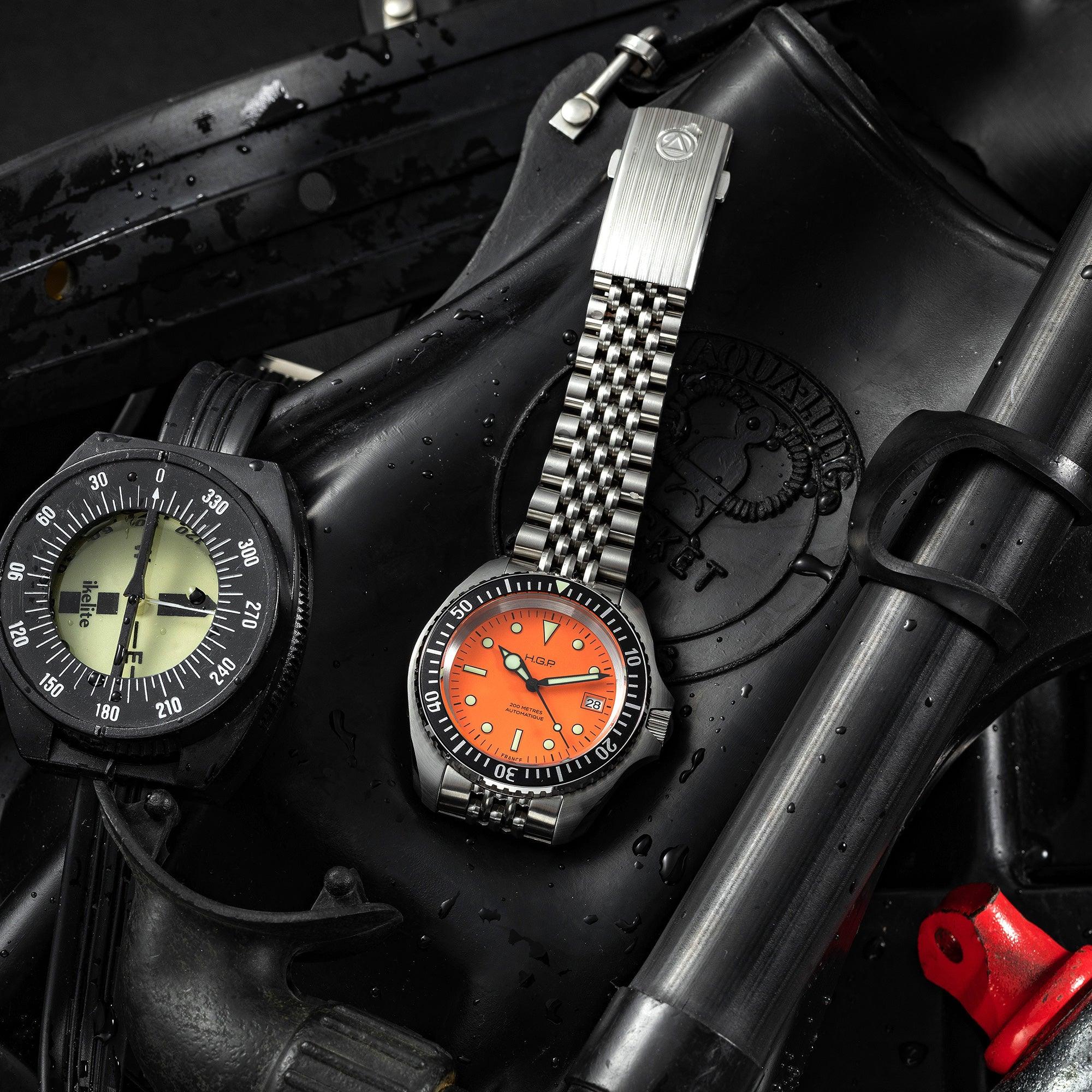 Diver 200M Automatic Diving Watch - Orange - Image 8