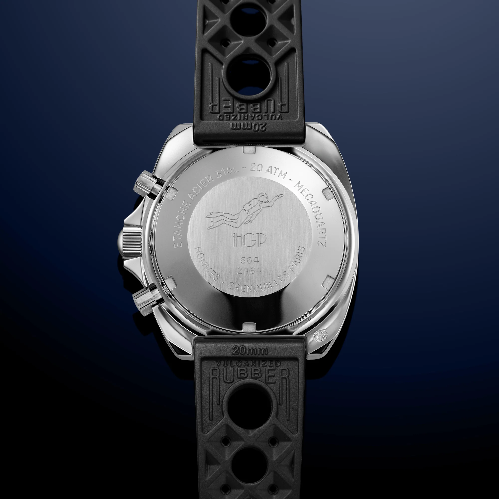 Diver 200M Chrono-Mecaquartz Chronograph - Vintage Black & White Big-Eye - Image 10