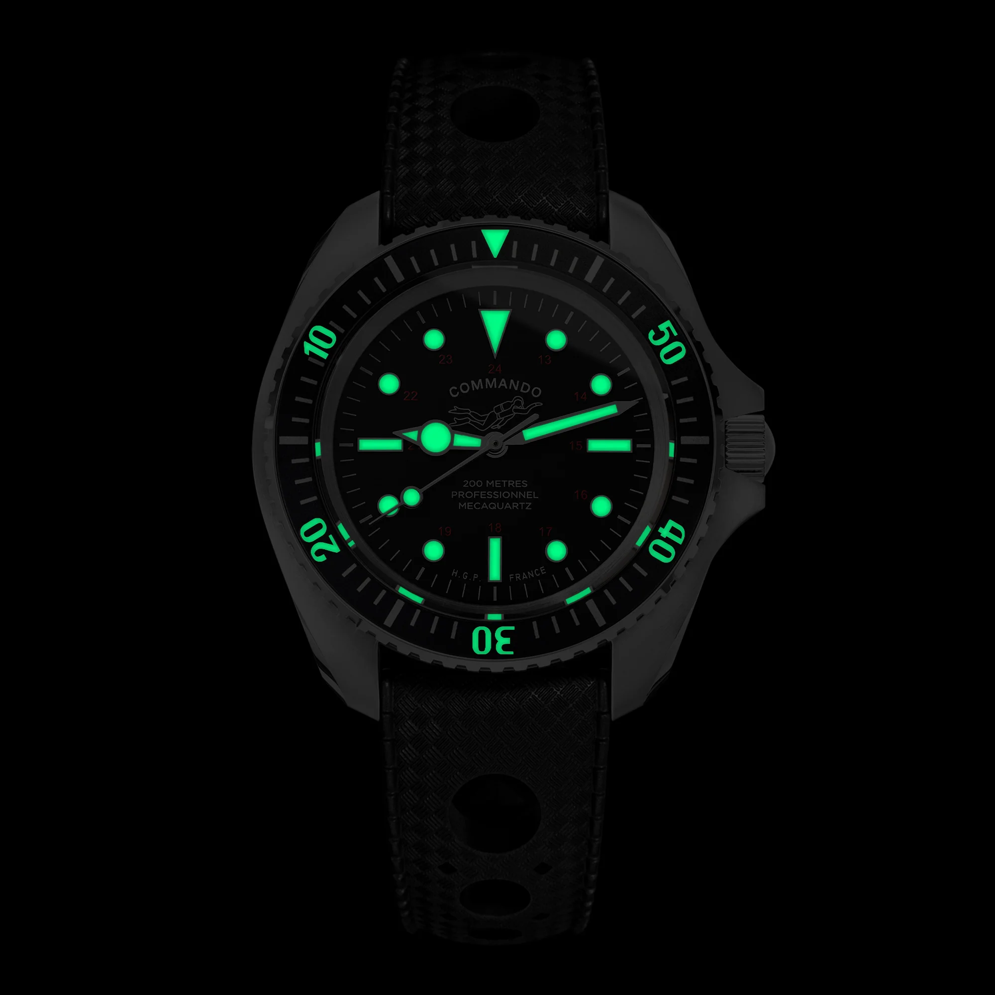 Diver 200M Mecaquartz Commando Diving Watch - Vintage - Image 4