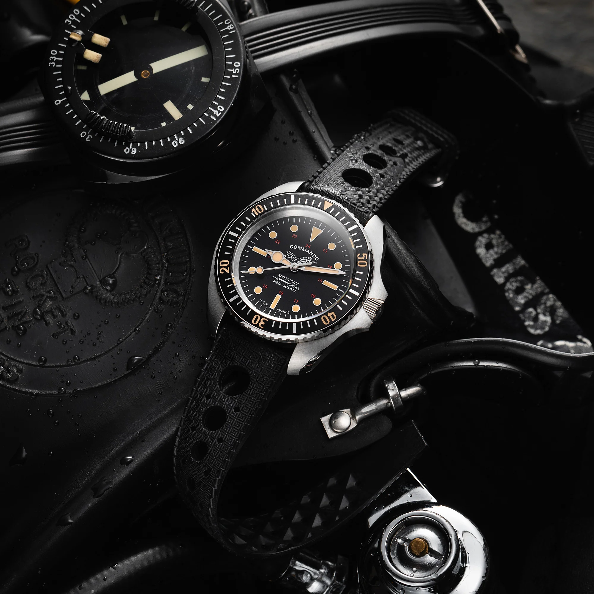 Diver 200M Mecaquartz Commando Diving Watch - Vintage - Image 6