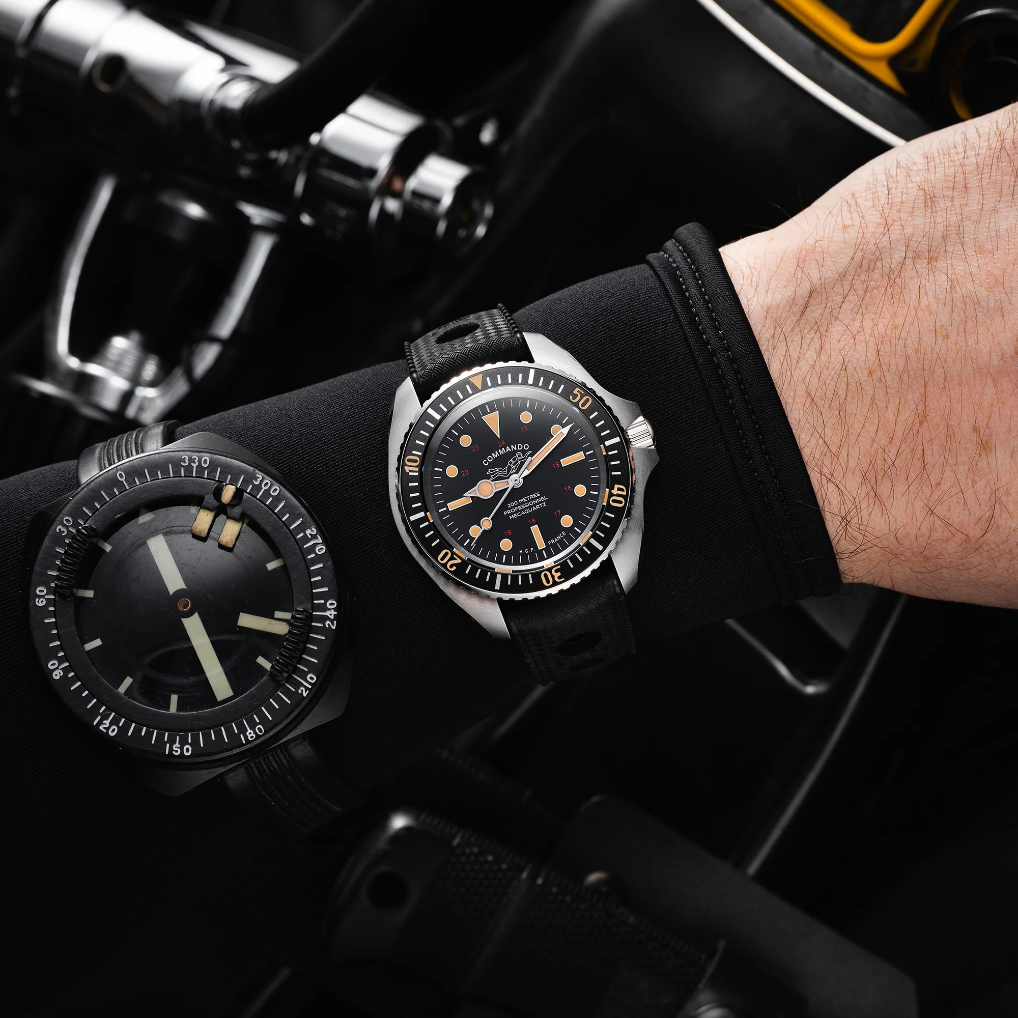 Diver 200M Mecaquartz Commando Diving Watch - Vintage - Image 8