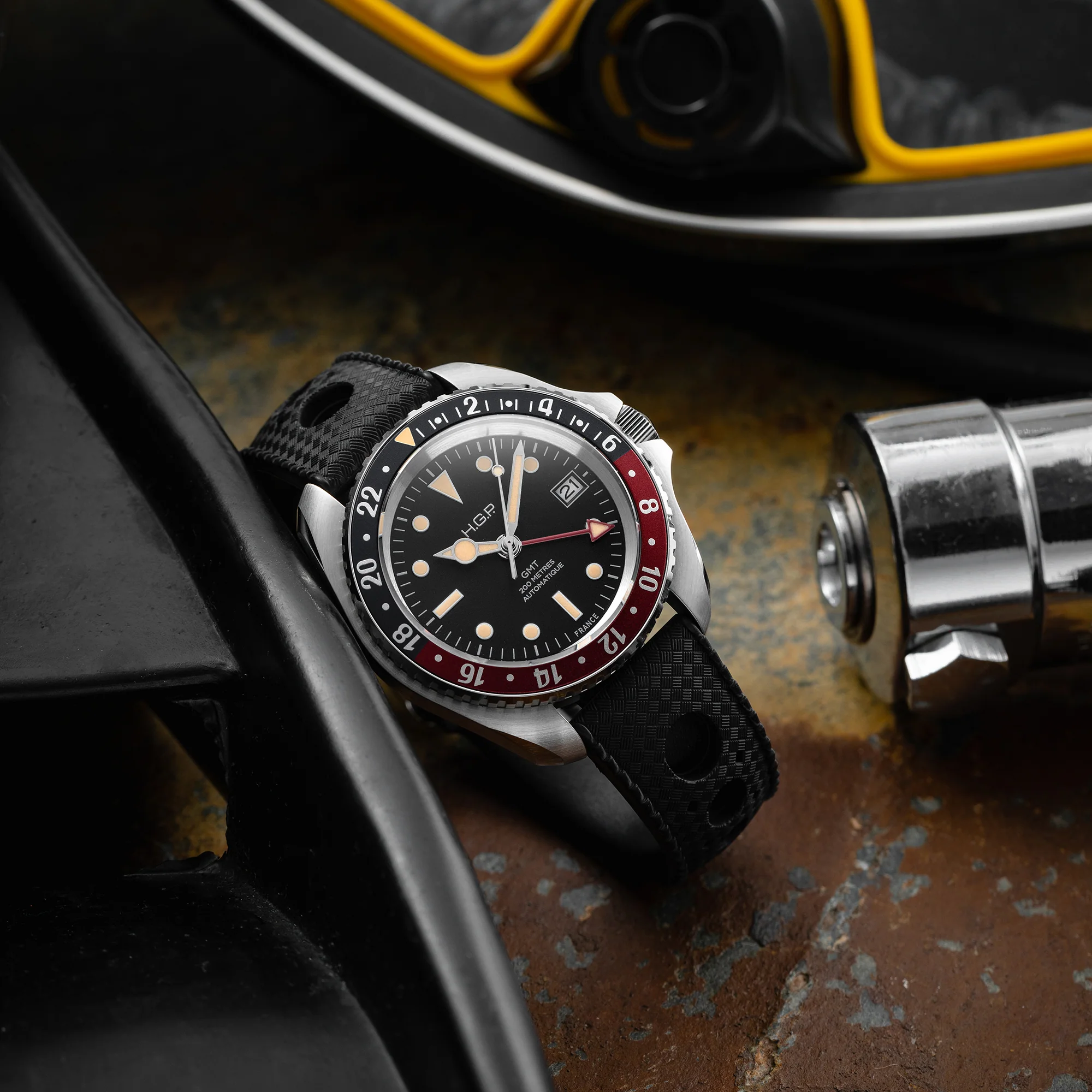Diver GMT 200M Automatic Vintage Watch - "Coke" - Image 5