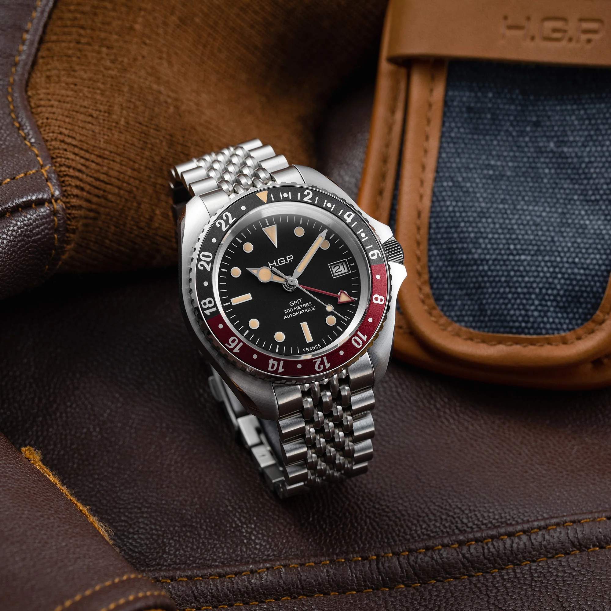 Diver GMT 200M Automatic Vintage Watch - "Coke" - Image 7