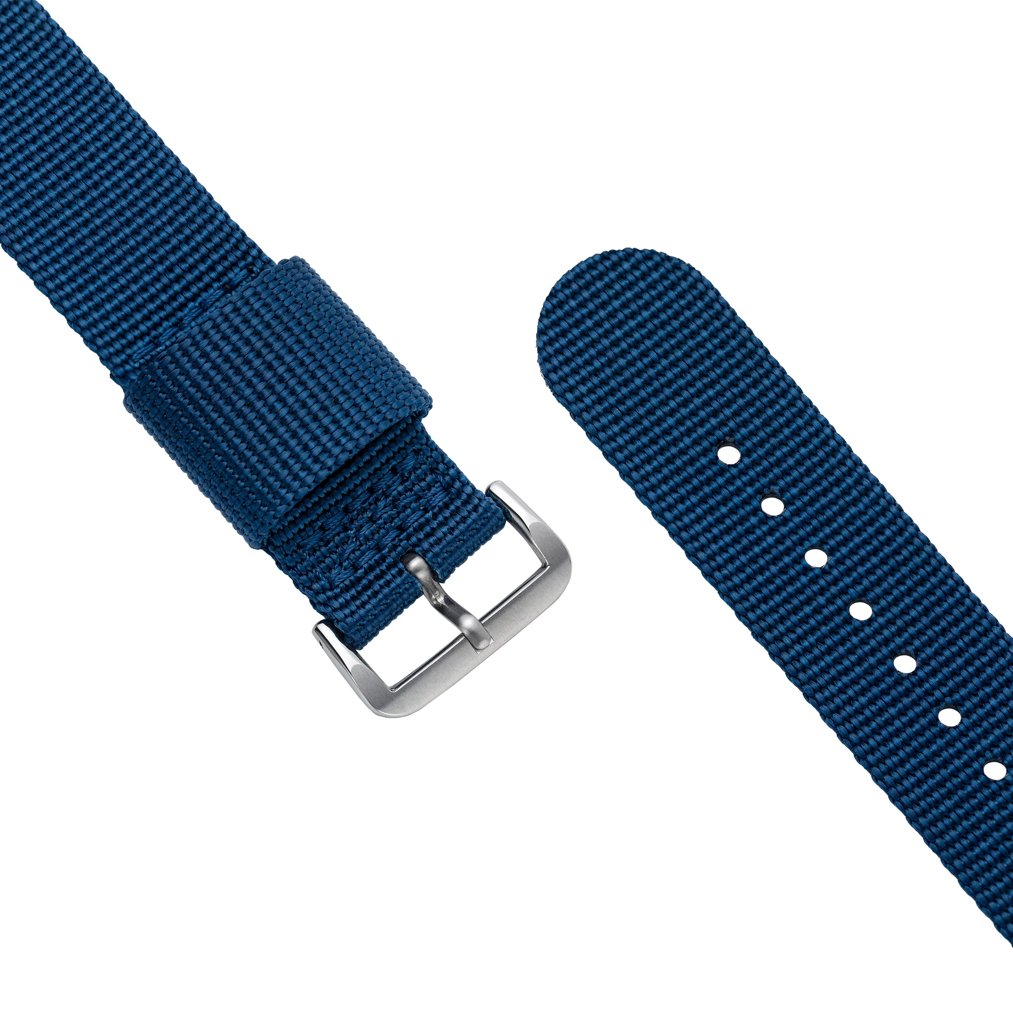 One-Piece Blue Nylon Strap & Steel Buckle - Image 3